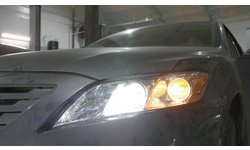 Bi LED+Laser линзы в Toyota Camry 40